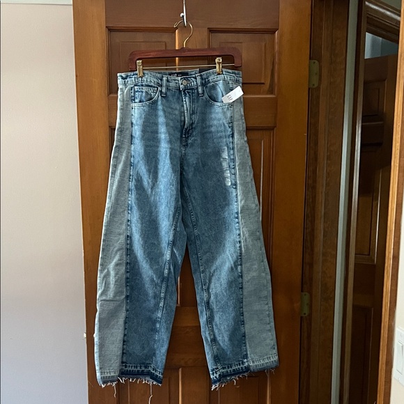 GAP Denim - GAP Denim High-Rise Wide-Leg Jeans - Blue